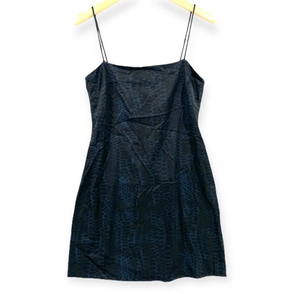 ~Anine Bing Women's Valentine Snake Print Silk Satin Mini Dress NWT - Picture 1 of 8
